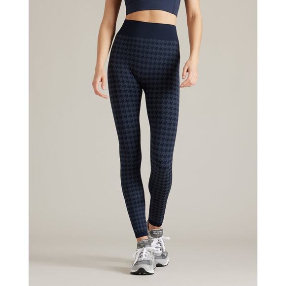 Rhone Navy Blue Houndstooth Seamless Legging - Picture 1 of 6